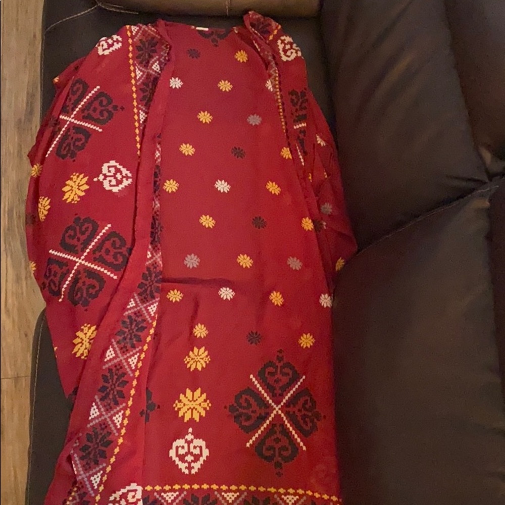 Red Sheer Kimono